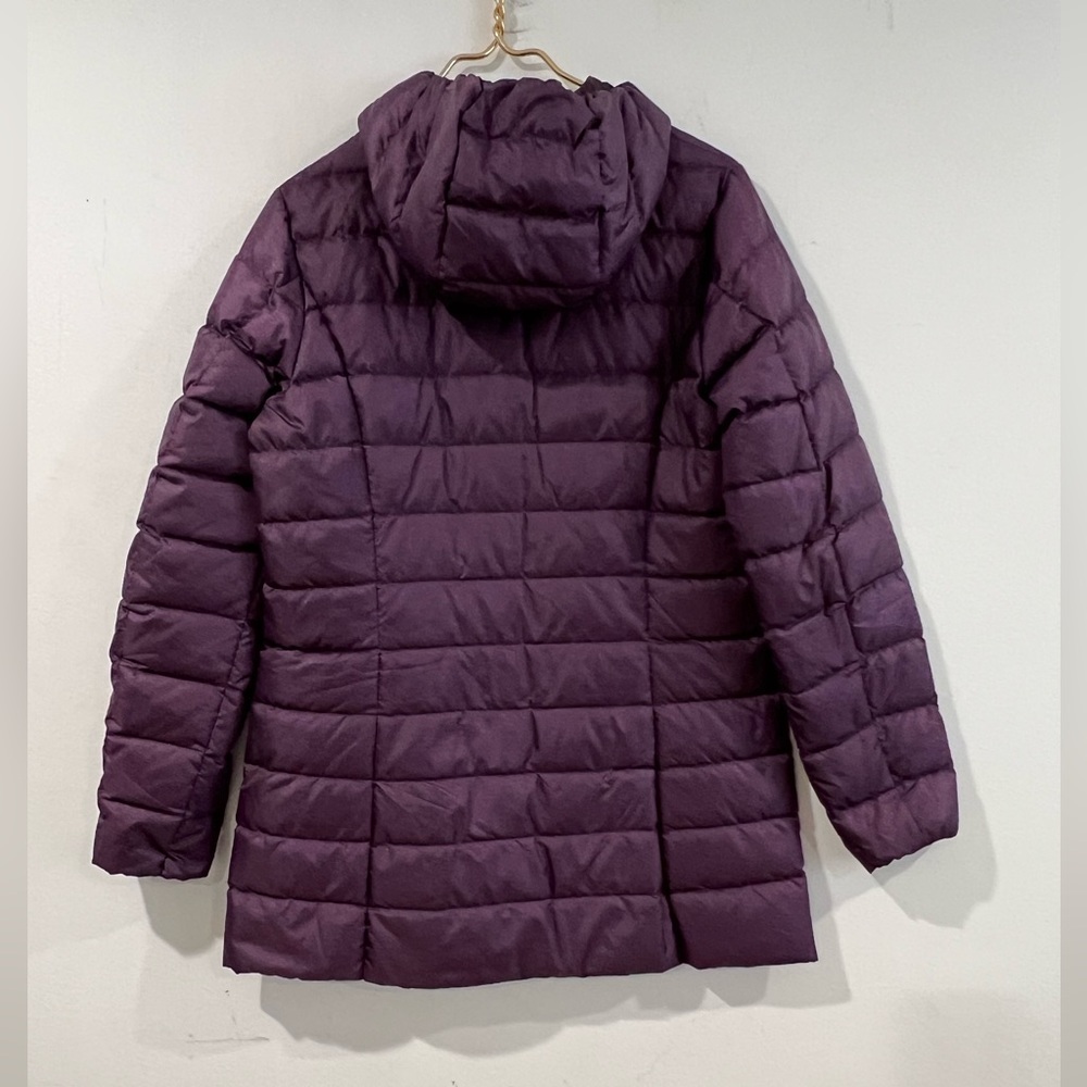 Eddie Bauer EB650 Down Filled Purple
Hooded Long Packable Puffer Coat  M - Picture 2 of 13